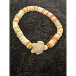 Colorful Green/yellow Clay Bead Bracelets